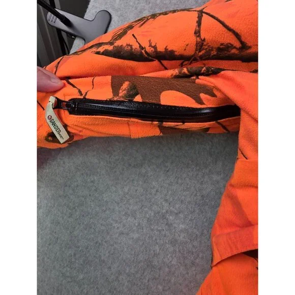 Grander Mountain Men's Realtree Waterproof Tech20 Breathable Orange Camo Jacket - Picture 7 of 16